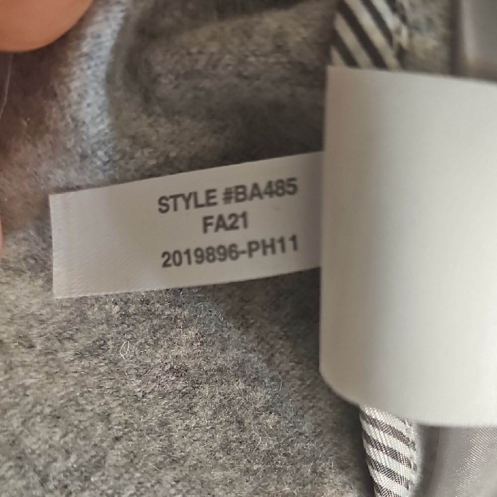 J. Crew Heather Gray Belted Jacket - Picture 7 of 12